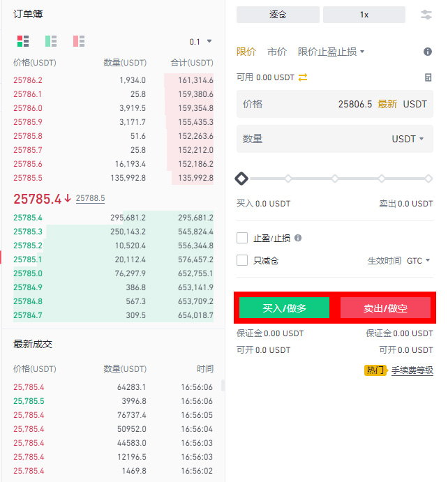 币安期货交易方法
